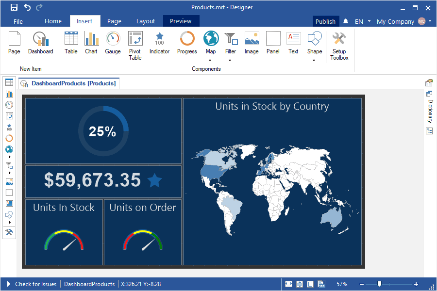 Stimulsoft Dashboards.WIN（英語版） 商品画像