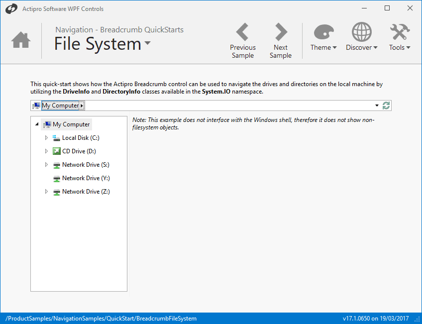 Actipro Navigation for WPF（英語版） 商品画像