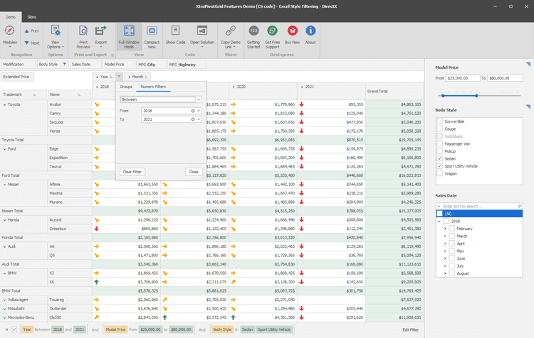 DevExpress WinForms Pivot Grid 商品画像