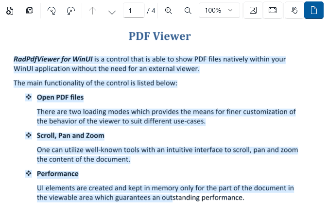 Telerik UI for WinUI PdfViewer 商品画像
