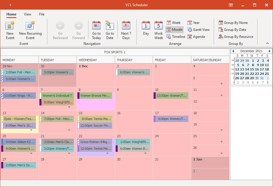 DevExpress VCL Scheduler 商品画像