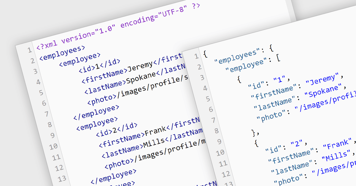 XMLからJSONへの変換による互換性の拡大