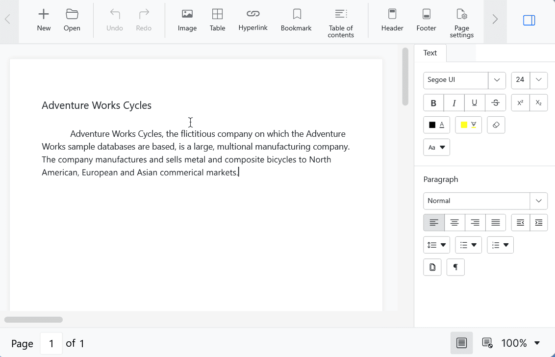 Syncfusion ASP.NET Core Word 商品画像