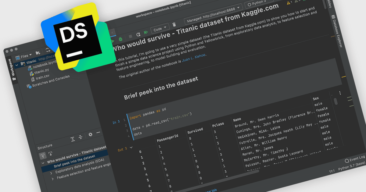 JetBrains、DataSpell の提供を終了