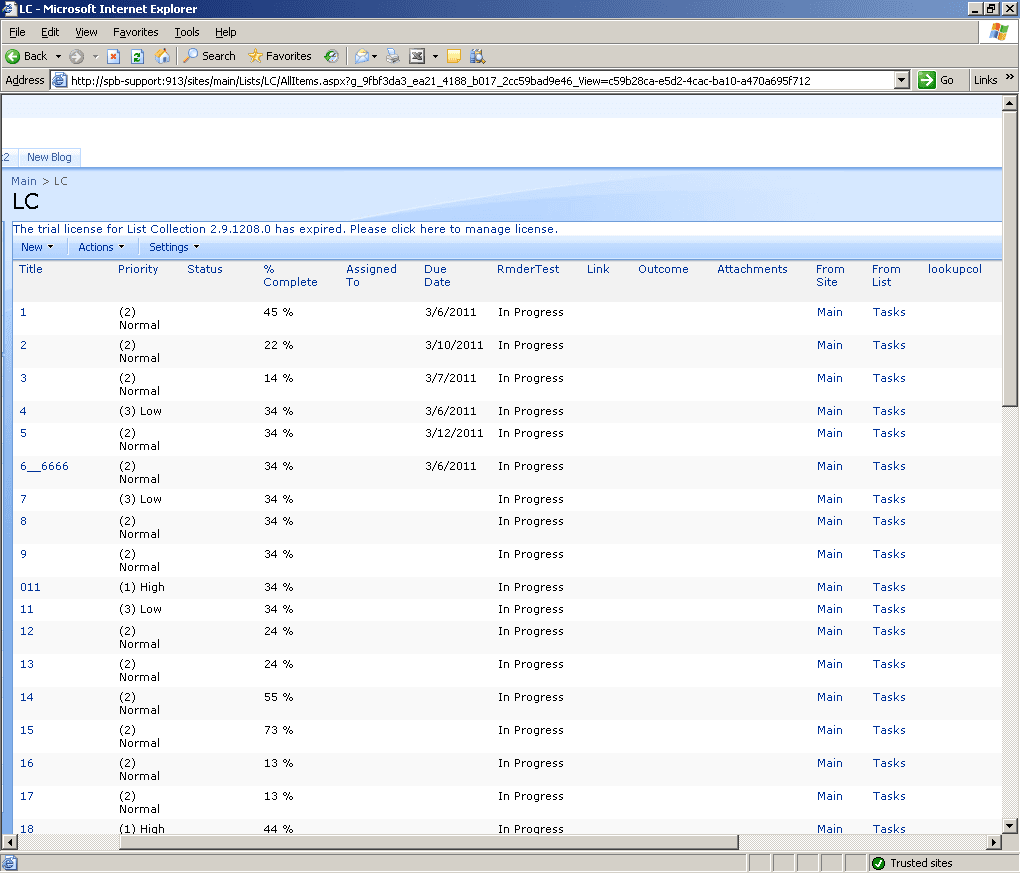 SharePoint List Collection がリリースされました