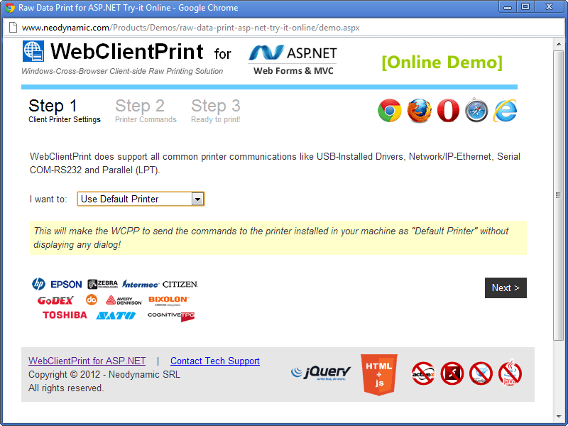 WebClientPrint for ASP.NET リリース