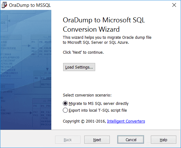 OraDump to MSSQL（英語版） 商品画像