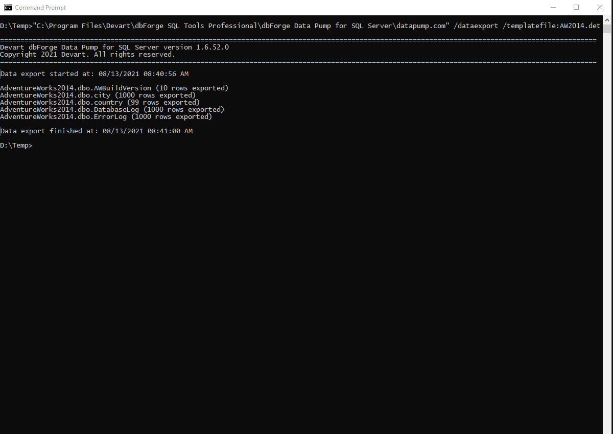 dbForge Data Pump（英語版） 商品画像