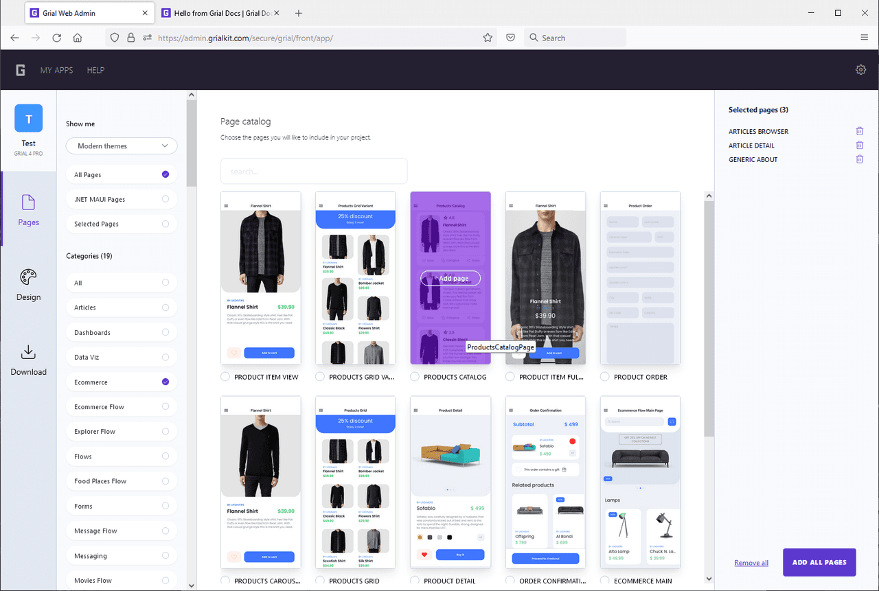 Grial UI Kit 商品画像
