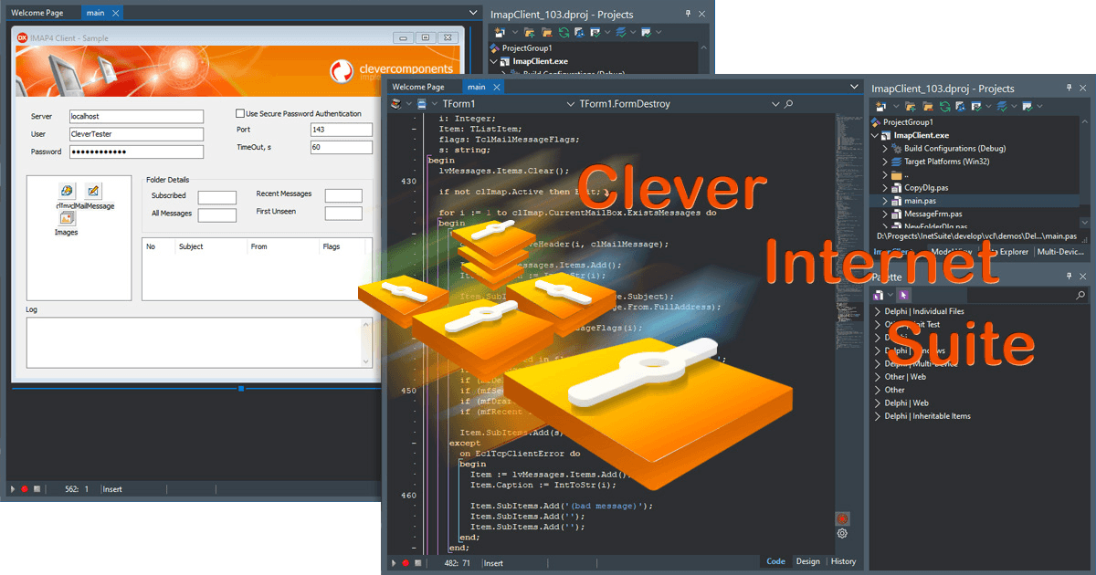 Clever Internet Suite for Delphi, C++Builder 商品画像