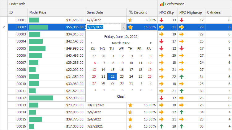 DevExpress WinForms Data Grid 商品画像 DevExpress WinForms Data Grid 商品画像