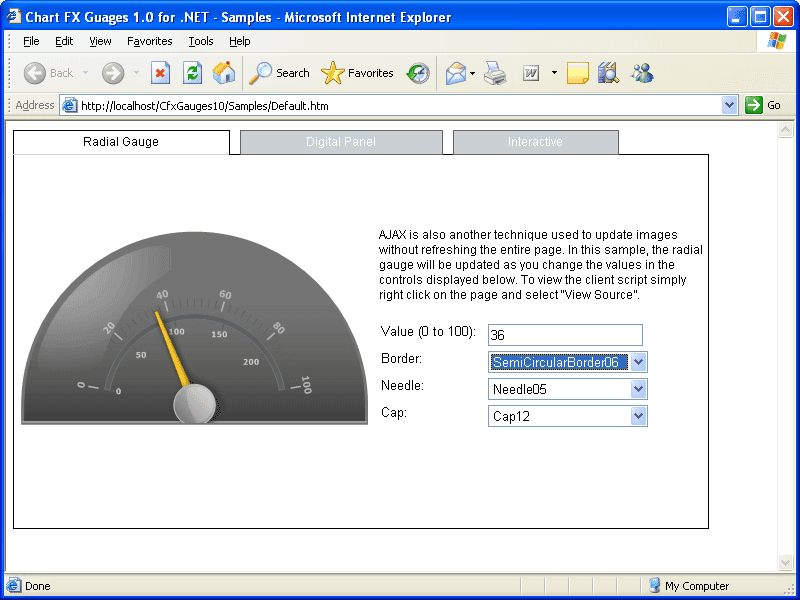Chart FX Gauges for .NET （英語版） 商品画像