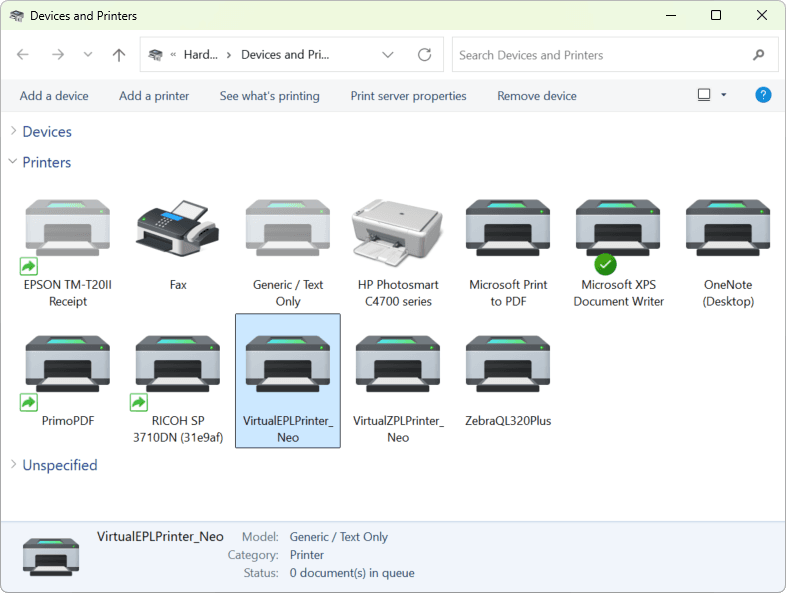 Neodynamic Virtual EPL Printer Driver（英語版） 商品画像