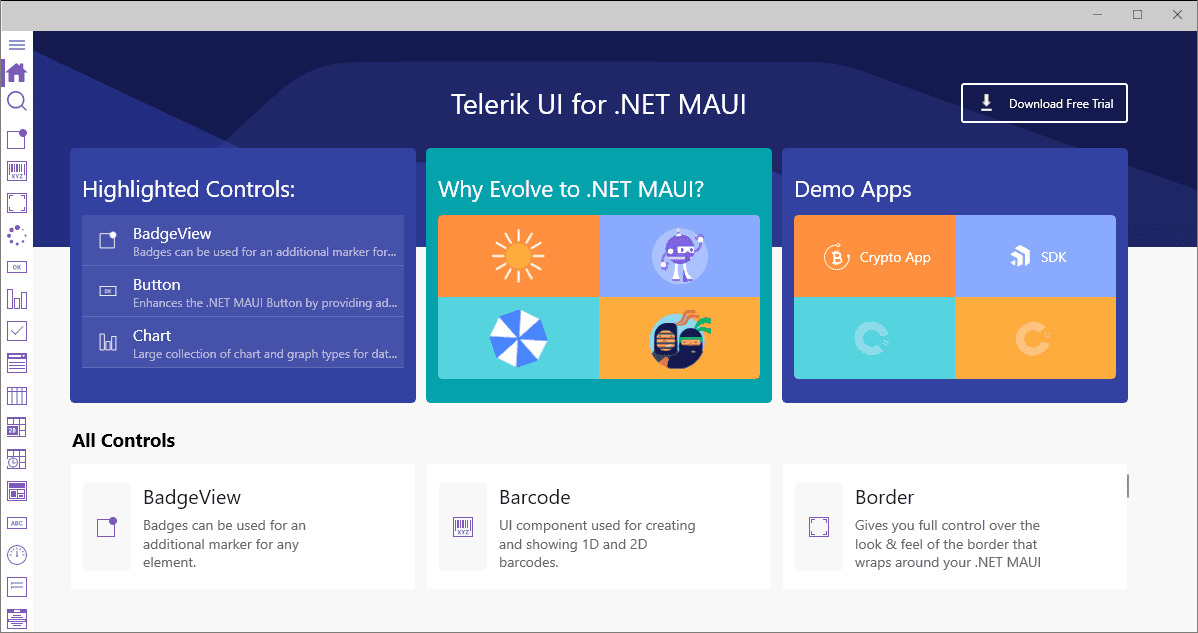 Telerik UI for .NET MAUI 商品画像