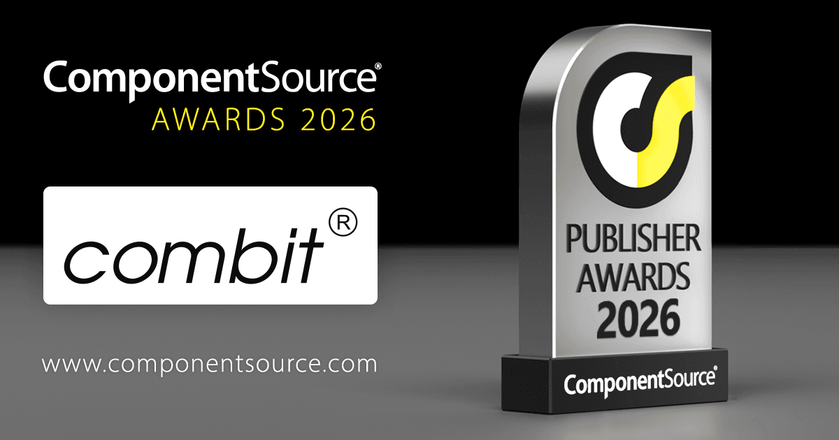 combit、ComponentSourceアワード受賞