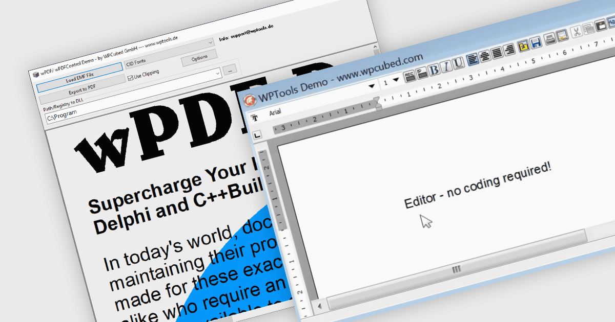 PDFとワープロをDelphi 13アプリに追加