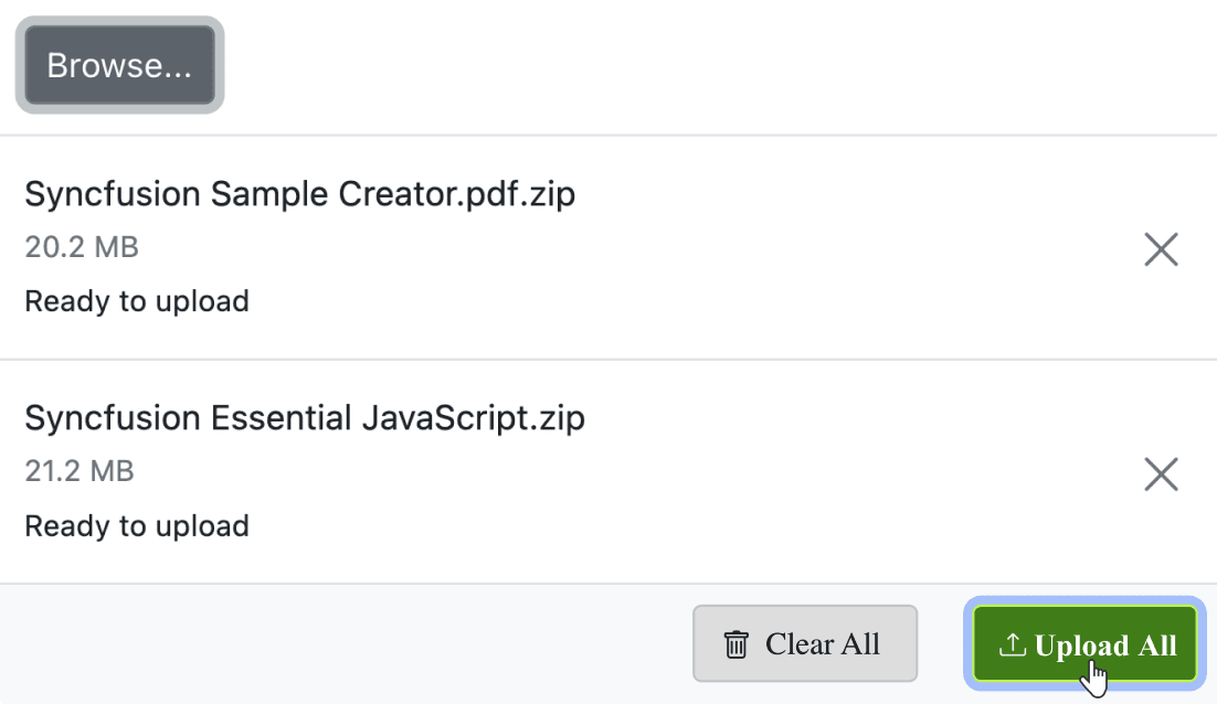 Syncfusion ASP.NET MVC File Upload 商品画像