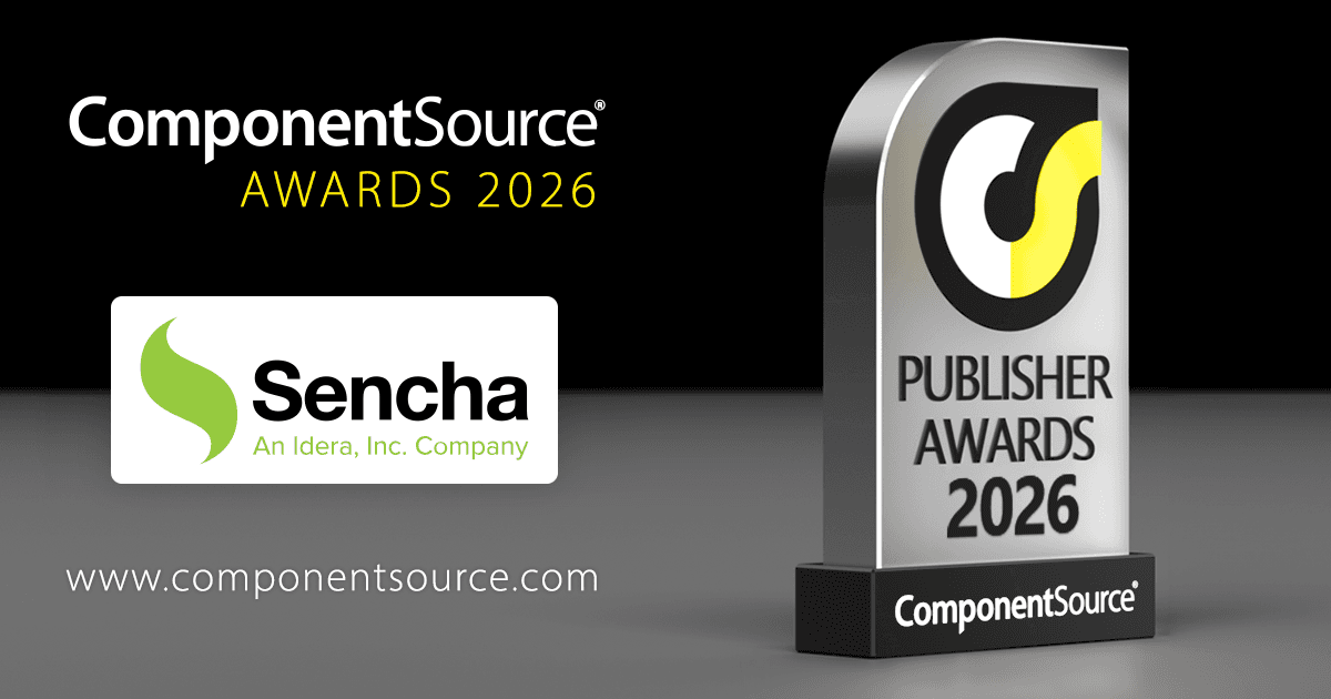 Sencha、ComponentSourceアワード受賞