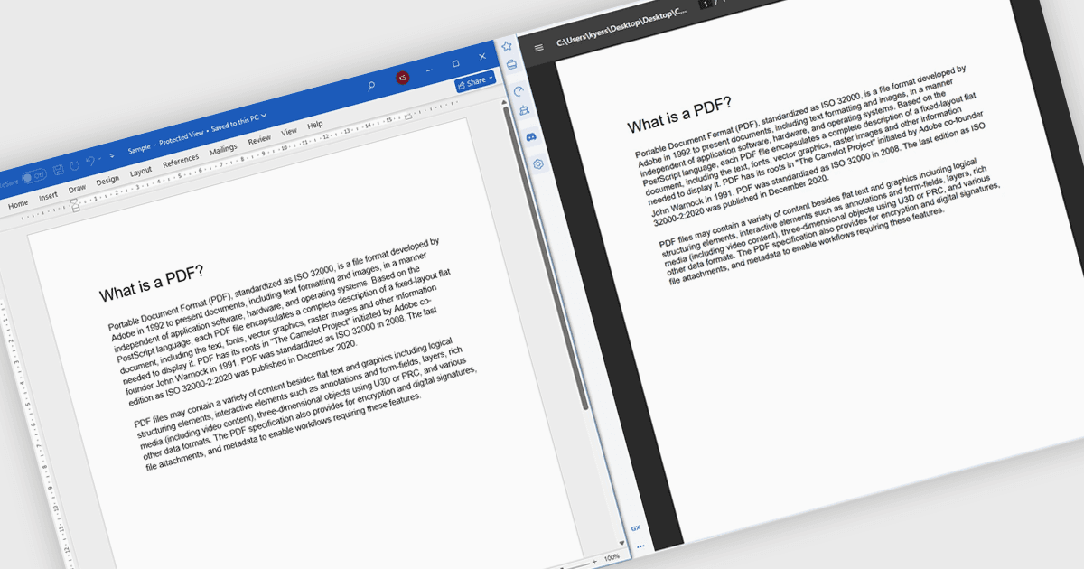 Word文書をPDFに素早く変換