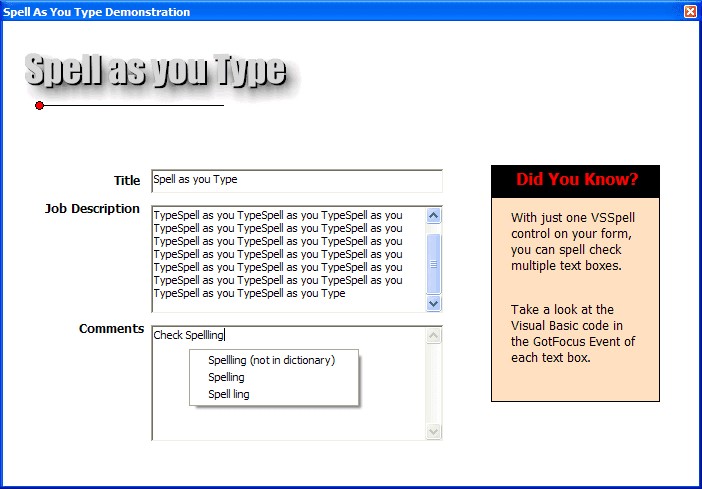 ComponentOne ActiveX VSSpell 商品画像
