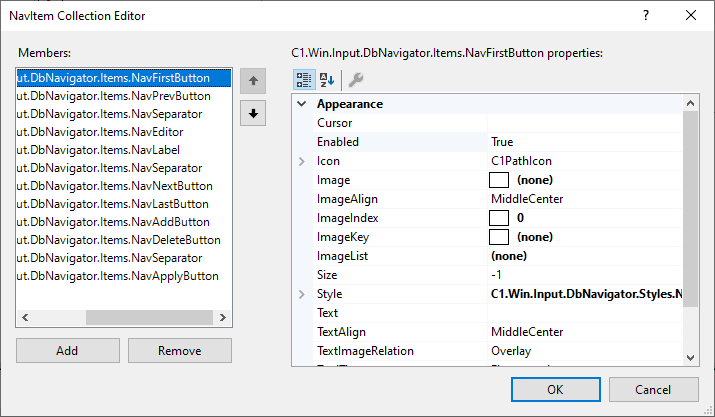 ComponentOne WinForms Database Navigator 商品画像