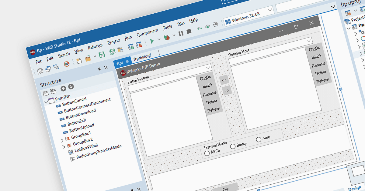 RAD Studio 12 Athensでの/n softwareを使用した通信アプリケーションの構築