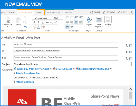 Email Web Part（英語版） 商品画像
