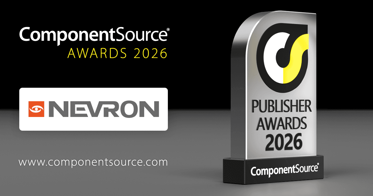 Nevron、ComponentSourceアワード受賞