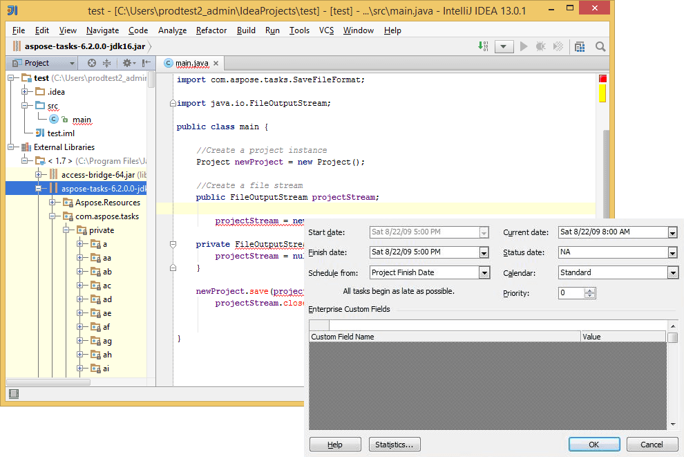 Aspose.Tasks for Java がリリースされました