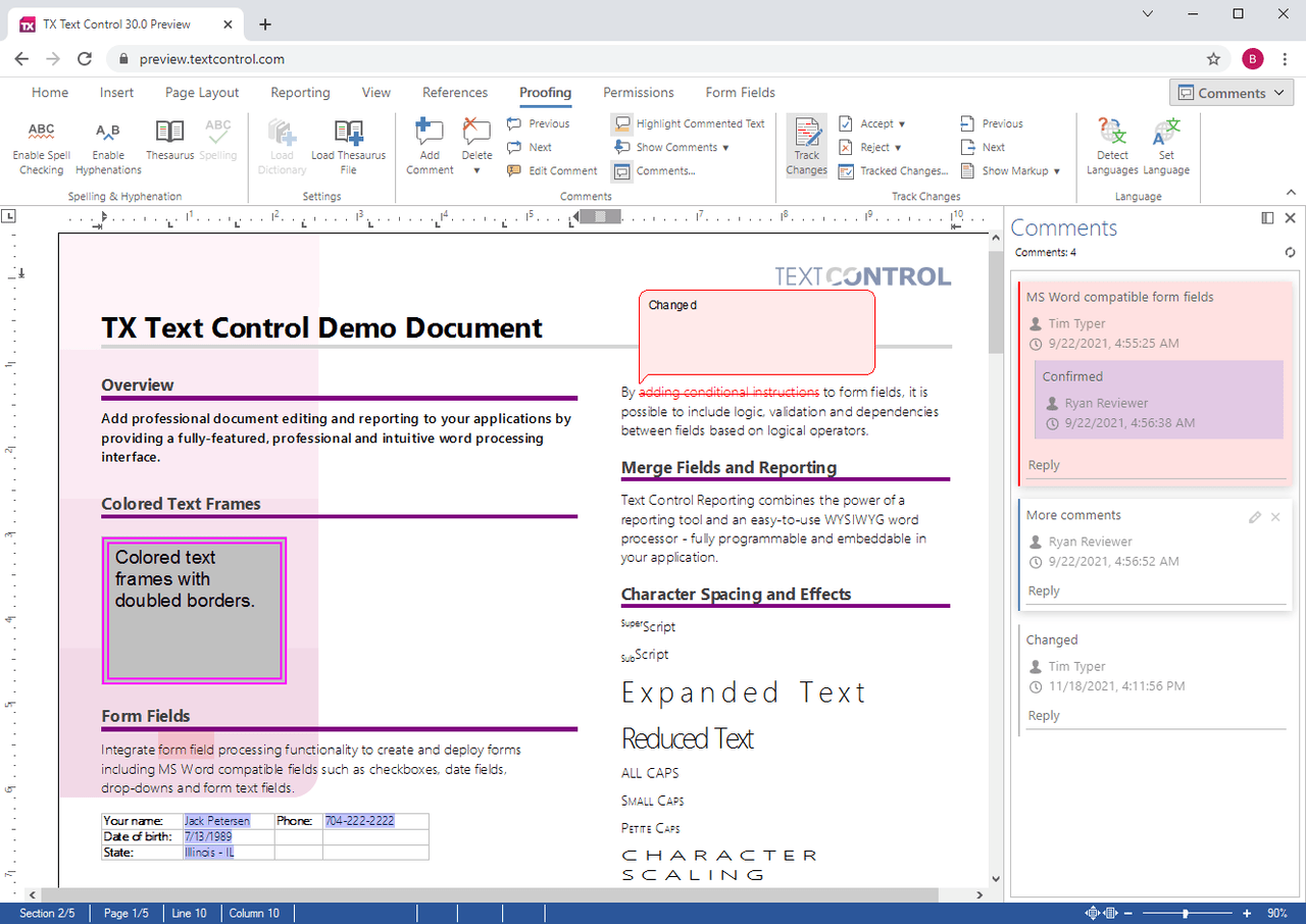 TX Text Control .NET Server for ASP.NET（英語版） 商品画像