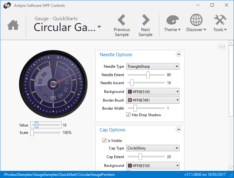 Actipro Gauge for WPF（英語版） 商品画像