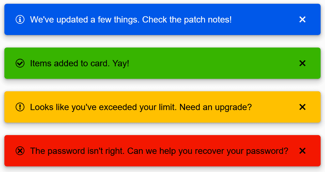 Telerik UI Blazor UI Notification Controls 商品画像 Telerik UI Blazor UI Notification Controls 商品画像