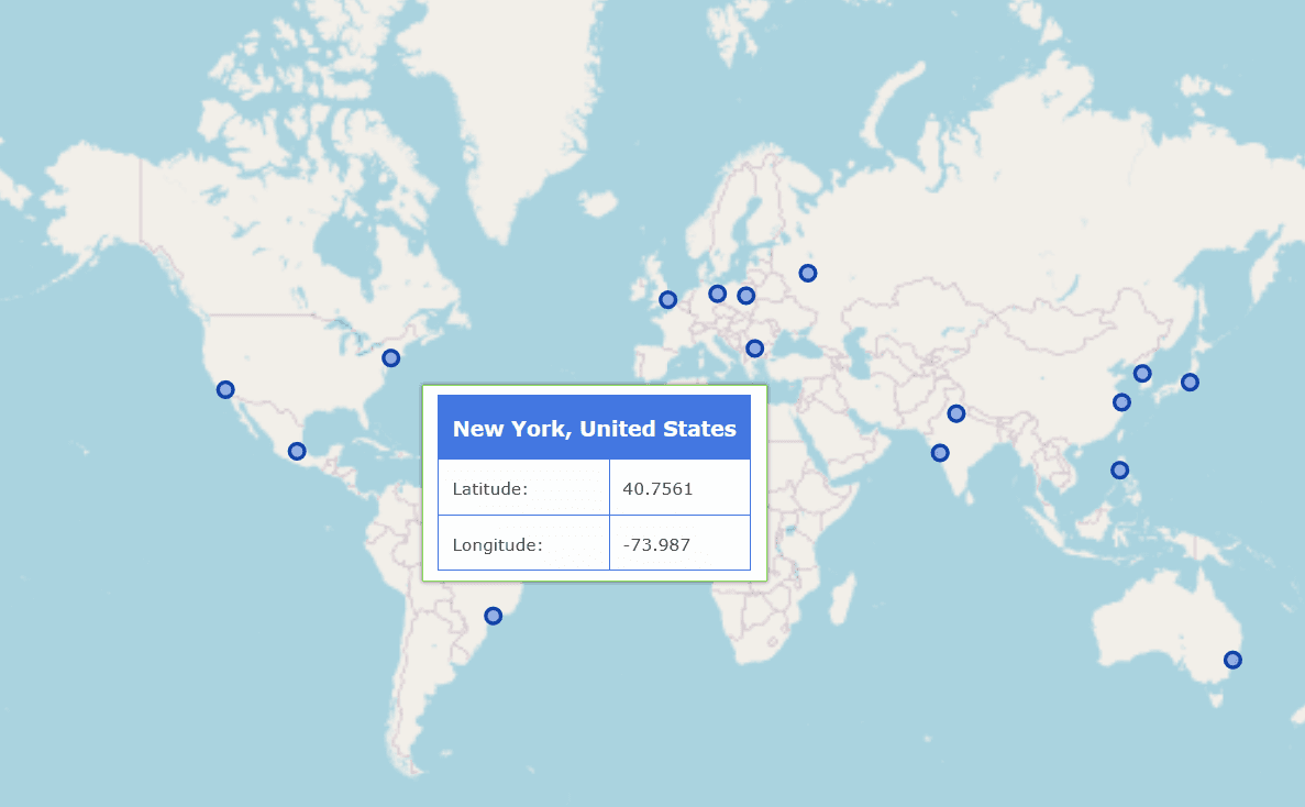 Infragistics Ultimate UI for ASP.NET MVC Geographic Map 商品画像