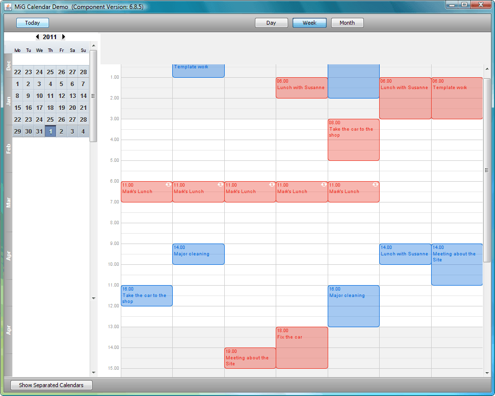 MiG Calendar （英語版） 商品画像