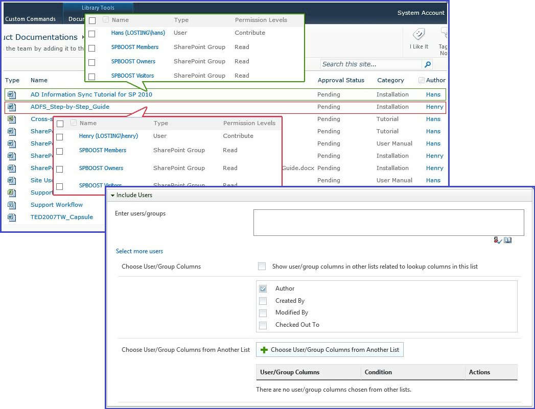 SharePoint Permission by Rule（英語版+日本語版） 商品画像