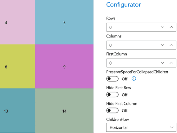 Telerik UI for WinUI UniformGrid 商品画像