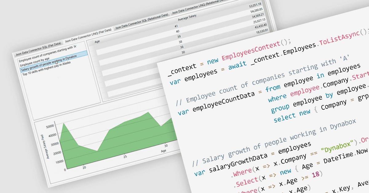 SQL、LINQ、ADO.NETを使用したC#でのJSONのクエリ