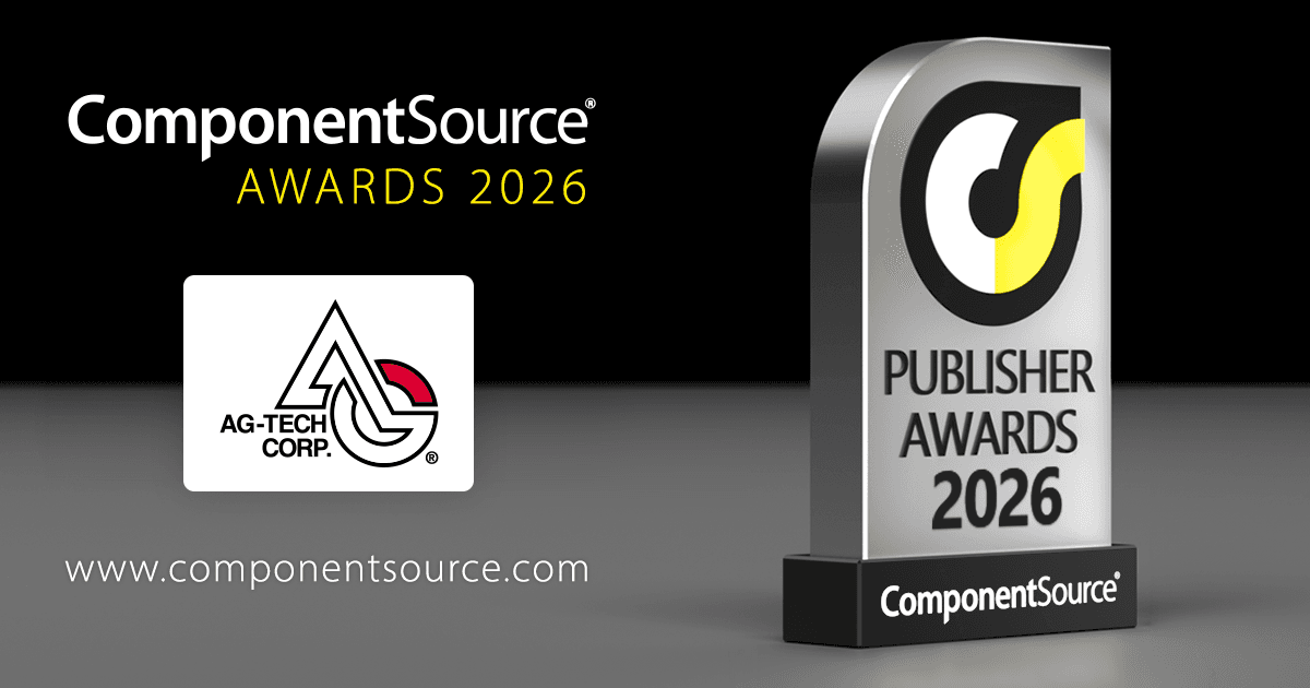AG-TECH、ComponentSourceアワード受賞