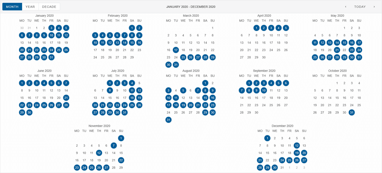 Smart UI Calendar for Angular 商品画像