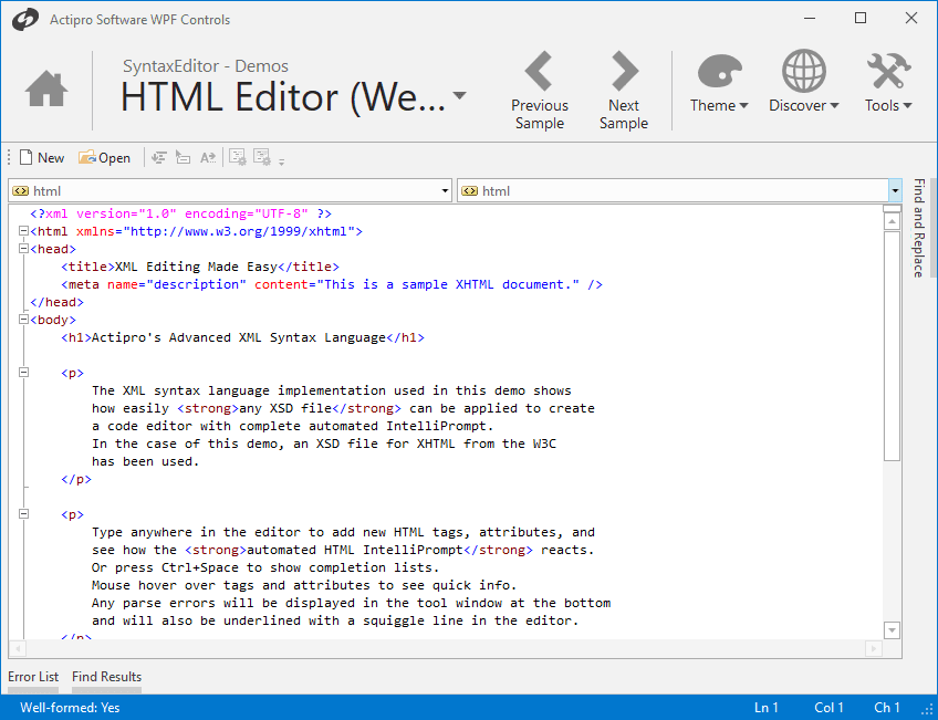 Actipro SyntaxEditor for WPF（英語版） 商品画像