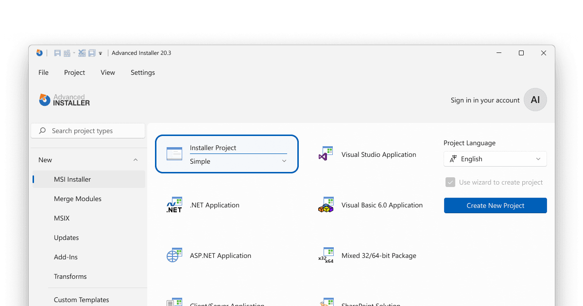 Advanced Installer 商品画像 Advanced Installer 商品画像
