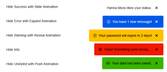 Kendo UI Vue UI Notification Controls 商品画像 Kendo UI Vue UI Notification Controls 商品画像