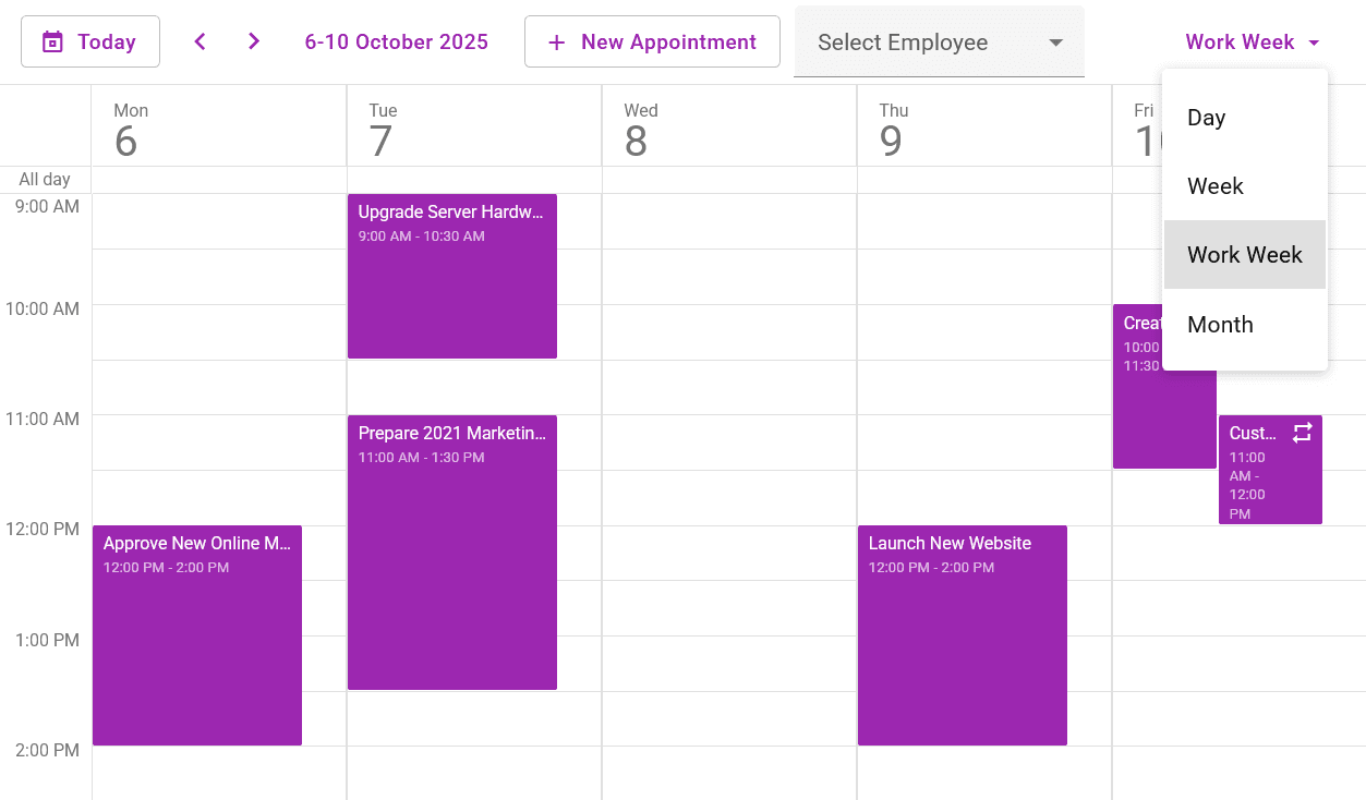 DevExpress ASP.NET MVC Extensions Scheduler 商品画像 DevExpress ASP.NET MVC Extensions Scheduler 商品画像