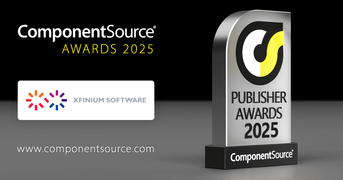 XFINIUMがComponentSourceの賞を受賞
