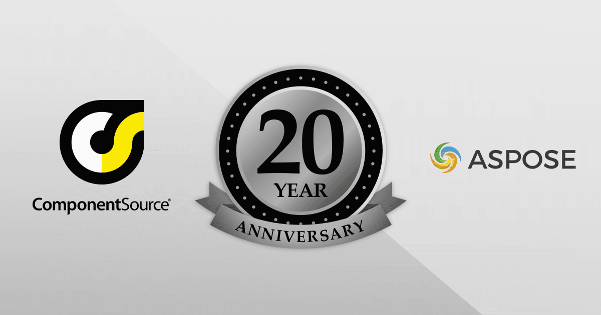 Asposeとの協力関係20周年を祝賀