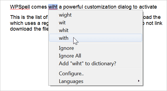 WPSpell（英語版） 商品画像