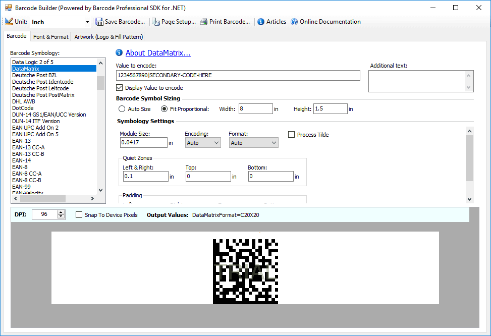 Neodynamic Barcode Professional SDK for .NET 商品画像