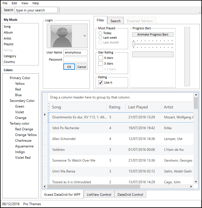 Xceed Pro Themes for WPF（英語版） 商品画像