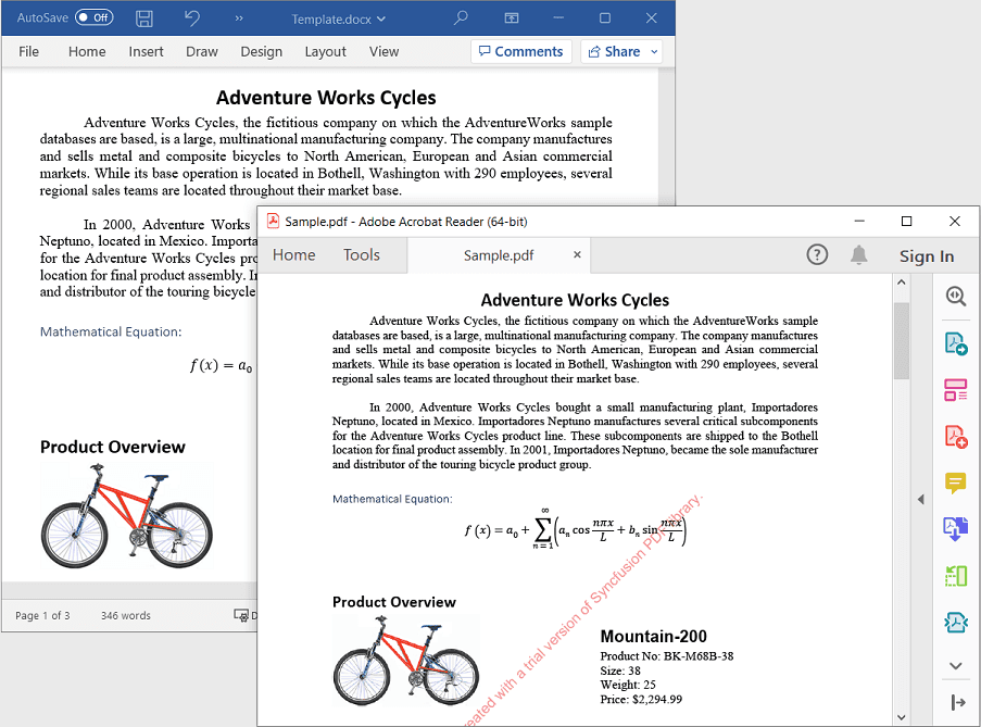 Syncfusion WPF Word 商品画像