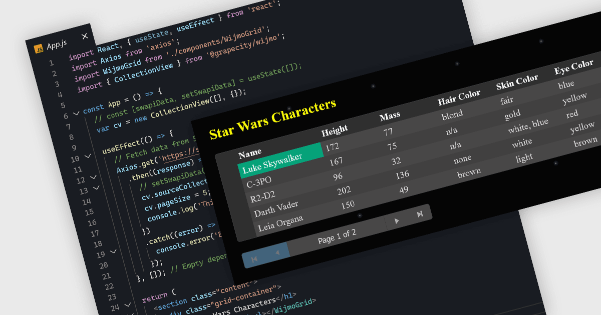 関数型コンポーネントを使用したReact Gridアプリの構築